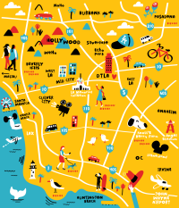Map of la