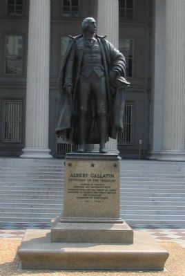 Gallatin Memorial statue