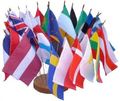 Europe flags