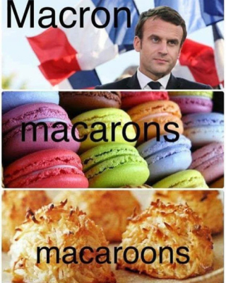 Macron  macaron  macaroon
