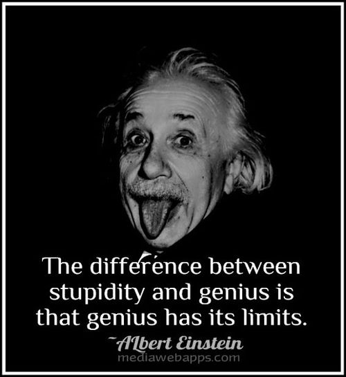 Einstein stupidity Einstein stupidity