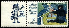 Stamp_US_1966_5c_Cassatt_with_Zippy