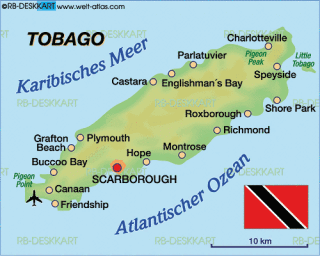 Map of Tobago