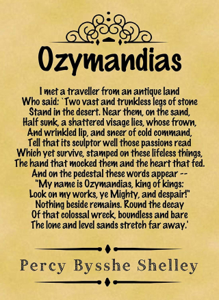 Ozymandias Ozymandias