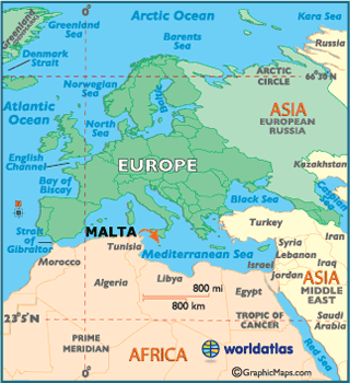 Malta map