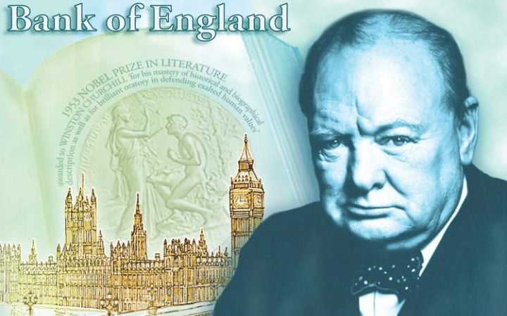 Image result for bank of england 5 pounds churchill