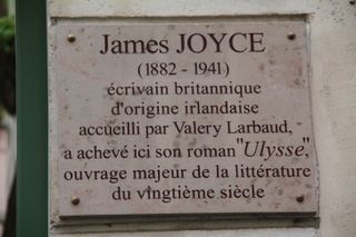 James Joyce plaque