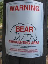 Bear-warning