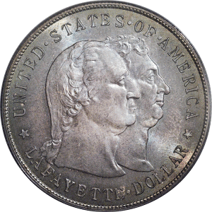 1900 memorial silver dollart lafayette_dollar_obv