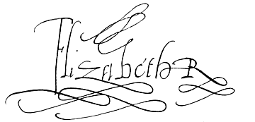 Elizabeth 1 signature