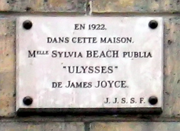 Ulysses plaque, Paris Rue de l'Odeon_12