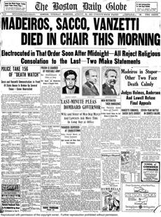S & V - Boston Daily Globe