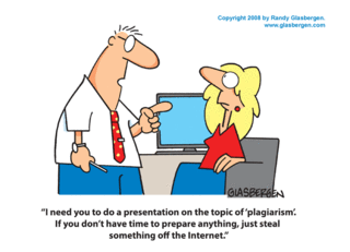 Plagiarism cartoon
