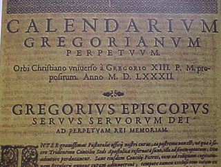 Gregorian calendar