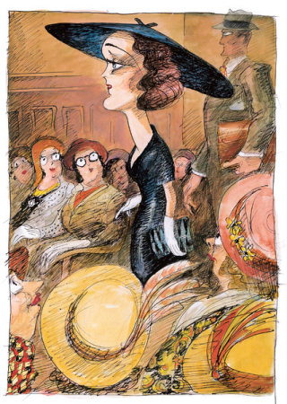 Mary Astor cartoon