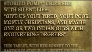 Lazarus plaque Stephen Colbert Lazarus plaque Stephen Colbert